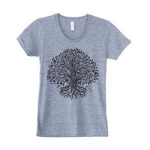 Tree Of Life Graphic Tee Print T-Shirt American M